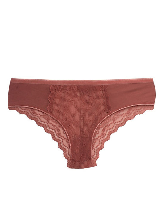 Donna Βαμβακερά Γυναικεία Brazil MultiPack με Δαντέλα Red/Pink/Black/Blue