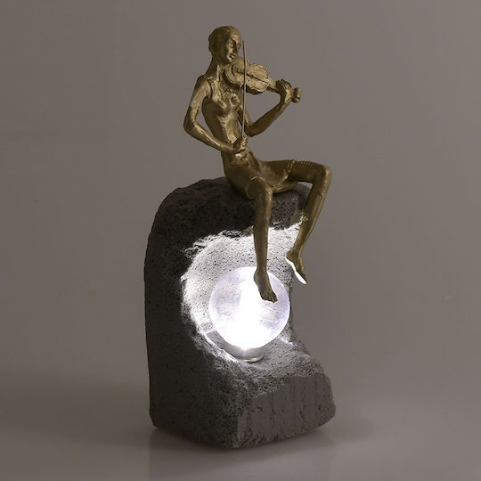 Inart Декоративна Лампа Фигура Златист Inart Декоративна Лампа Фигура Златист