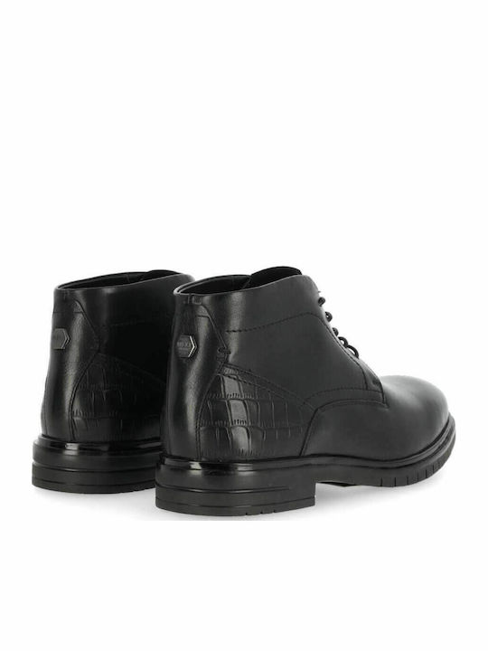 Harvey Leather Black Men's Boots Anatomical