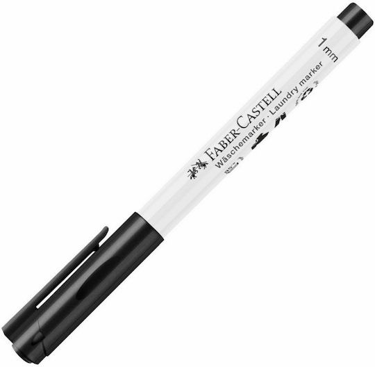 Faber-Castell Marker Black for Fabric για Σήμανση 1mm