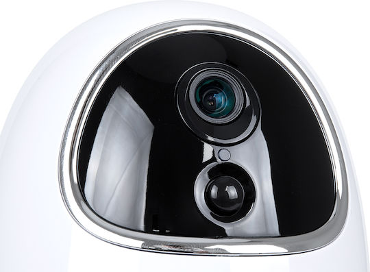 GloboStar 86008 IP Surveillance Camera Wi-Fi Full HD 1080p Battery with Two-Way Communication