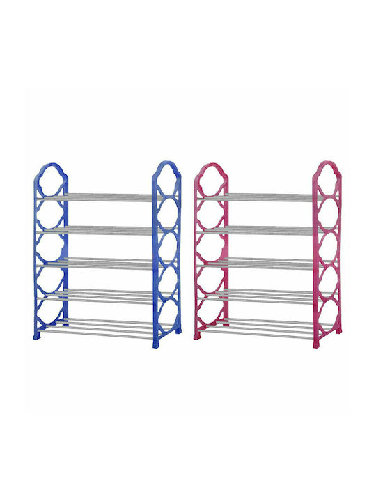 Πλαστική Παπουτσοθήκη με 5 Ράφια 40x18.5x70cm