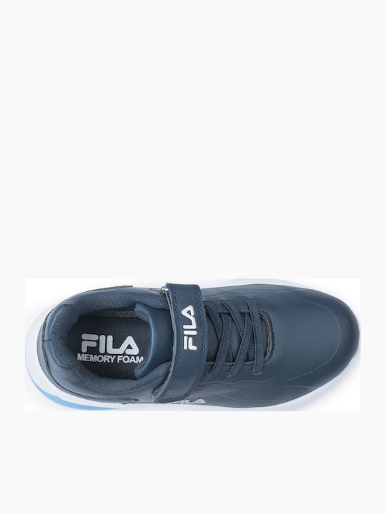Memory Spectrolite Παιδικά Sneakers Ανατομικά με Σκρατς Navy Μπλε