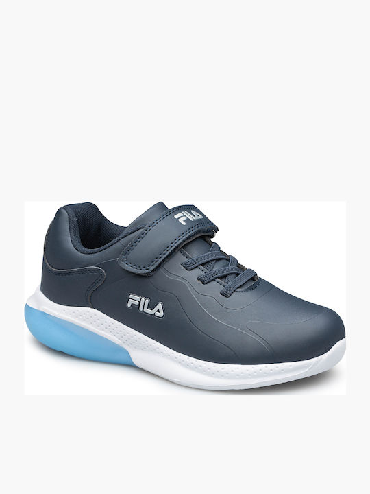 Memory Spectrolite Παιδικά Sneakers Ανατομικά με Σκρατς Navy Μπλε