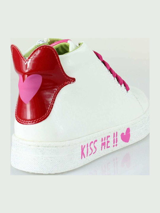 221940 Kinder Sneakers Hoch Weiß