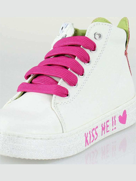 221940 Kinder Sneakers Hoch Weiß