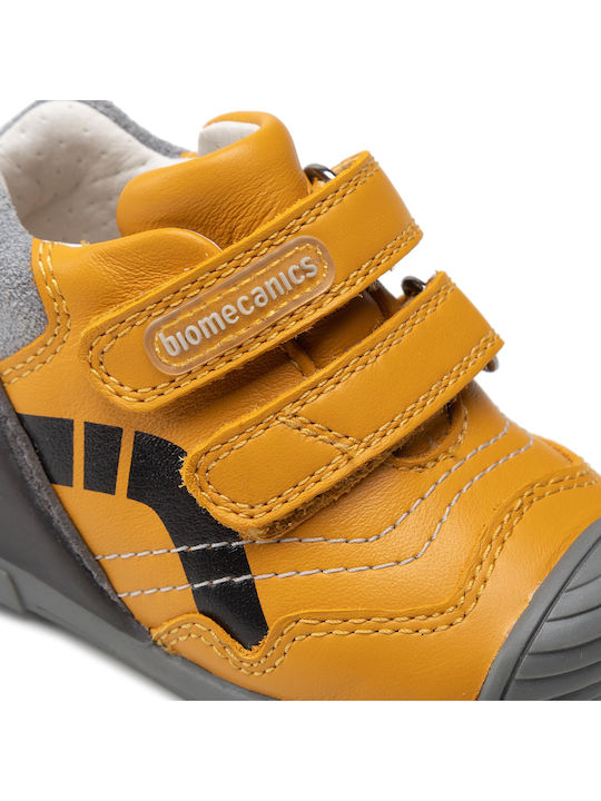 Vigna Παιδικά Sneakers High με Σκρατς Κίτρινα