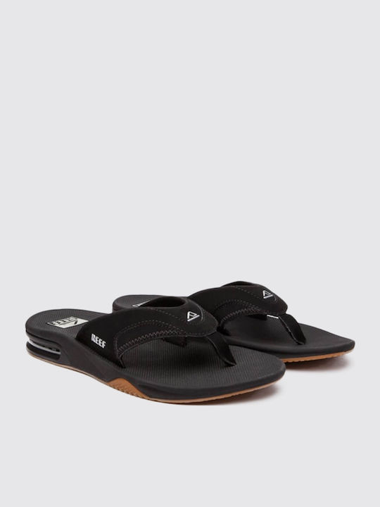 Fanning Ανδρικά Flip Flops Ανατομικά Μαύρα