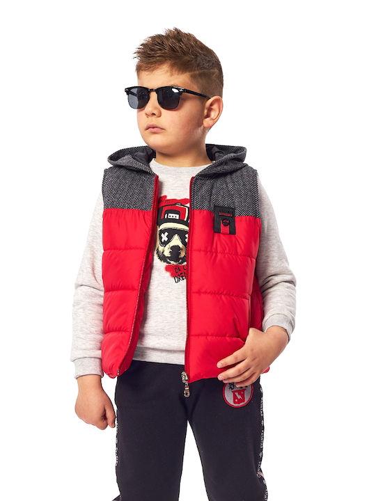 Hashtag Kids Set with Pants & Jacket Winter 3pcs Red