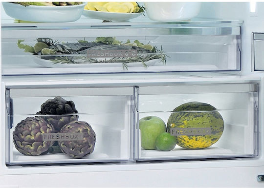 Whirlpool Kühl-Gefrierkombination 588Es Total NoFrost H186xB84xT75cm. Inox W84BE 72 X 2