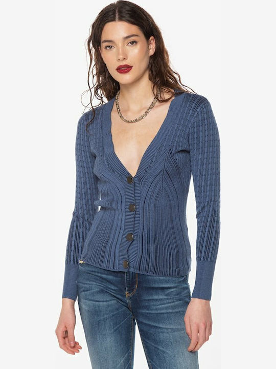 Women's Knitted Cardigan with Buttons Nordic Sea And Secre