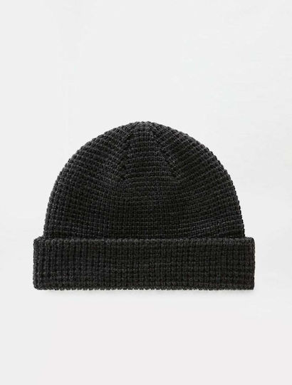 Woodworth Beanie Unisex Beanie Gestrickt in Schwarz Farbe