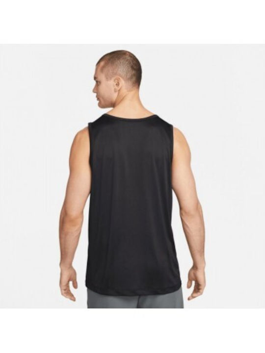 Nike Men's Athletic Short Sleeve Blouse Dri-Fit Black