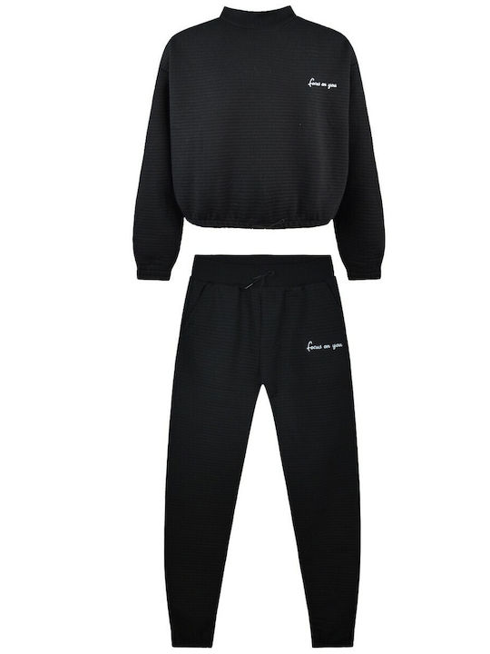 Energiers Kids Sweatpants Set Black 2pcs