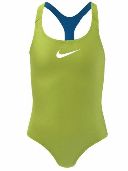 Nike Παιδικό Μαγιό Ολόσωμο Κολύμβησης για Κορίτσι Πράσινο