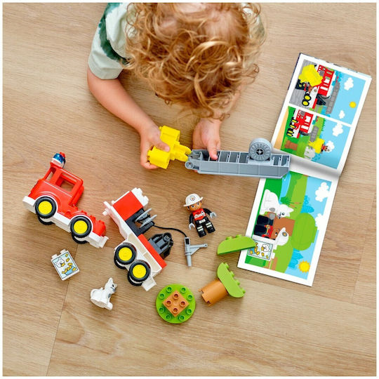LEGO Duplo Fire Truck για 2+ Ετών 21τμχ