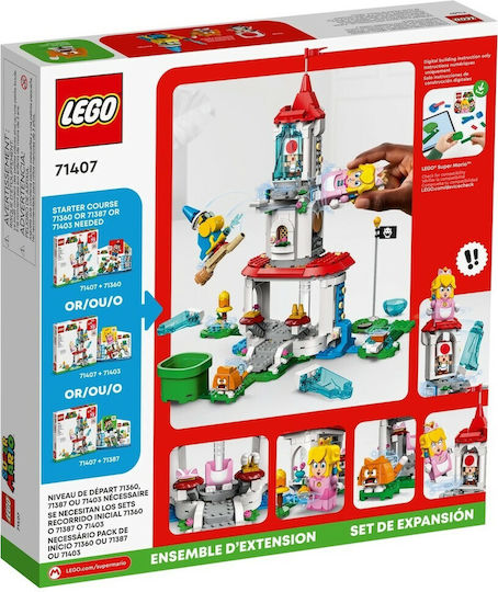 LEGO Super Mario Костюм Cat Peach и Замръзналата Кула за 7+ Години
