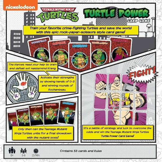 Board Game Teenage Mutant Ninja Turtles for 3-6 Players 8+ Years Old (EN) USAopoly