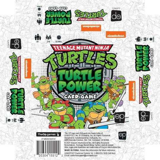 Board Game Teenage Mutant Ninja Turtles for 3-6 Players 8+ Years Old (EN) USAopoly