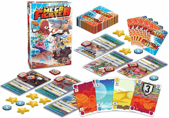 Board Game Ultra Deluxe 2D Arcade Mega Fighter for 2 Players 14+ Years Old (EN) WizKids