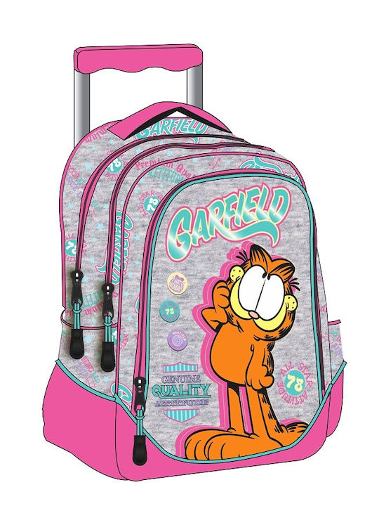 Back Me Up Garfield School Bag Trolley Elementary, Elementary in Gray color