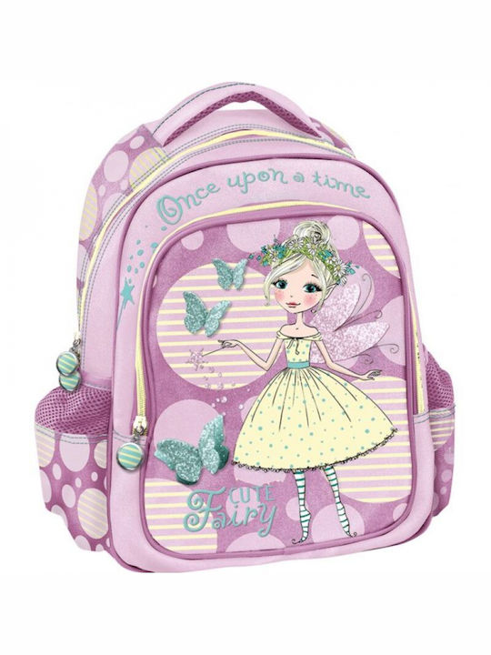 Graffiti Cute Fairy School Bag Backpack Elementary, Elementary in Lilac color