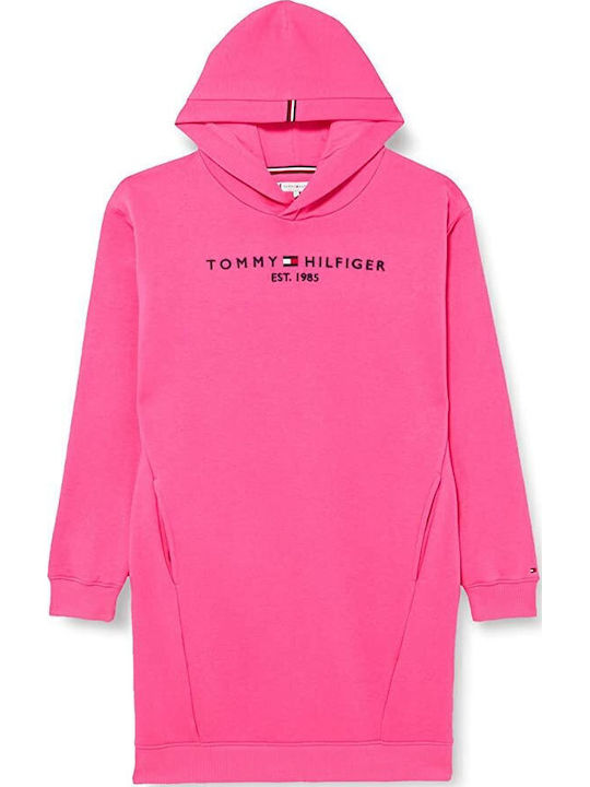 Essential Kinderkleid Mädchenkleider Langärmelig Rosa