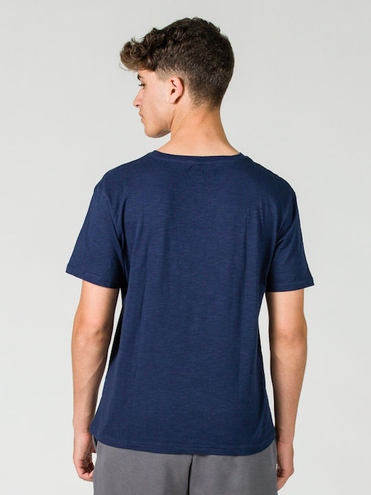 GSA Men's Short Sleeve T-shirt with V-Neck Navy Blue