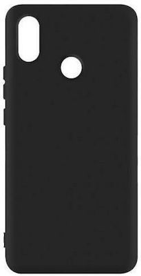 iNOS Liquid Silicone Back Cover Black (Redmi Note 7 / 7 Pro)