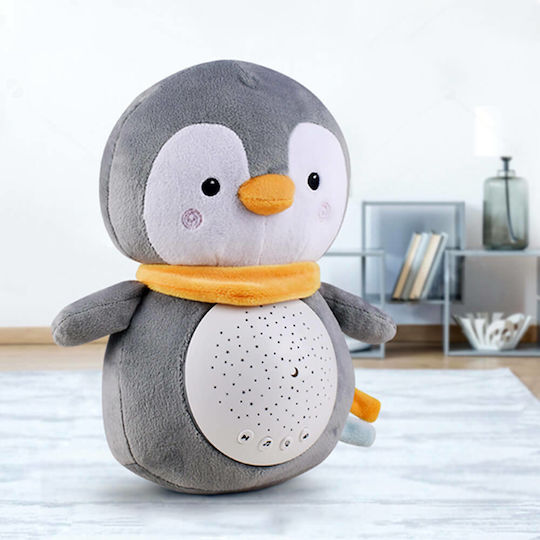 Bebe Stars Παιχνίδι Ύπνου Penguin από Ύφασμα με Μουσική και Φως για Νεογέννητα