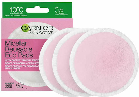 Garnier SkinActive Reusable Eco Pads Makeup Remover Face 3pcs