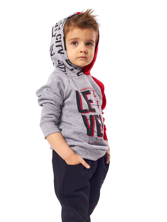 Hashtag Kids Sweatpants Set Red 2pcs