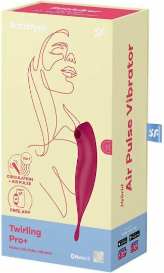 Satisfyer Twirling Pro+ Αναρροφητής Αιδοίου με Δόνηση Hybrid Air Pulse Vibrator Κόκκινος