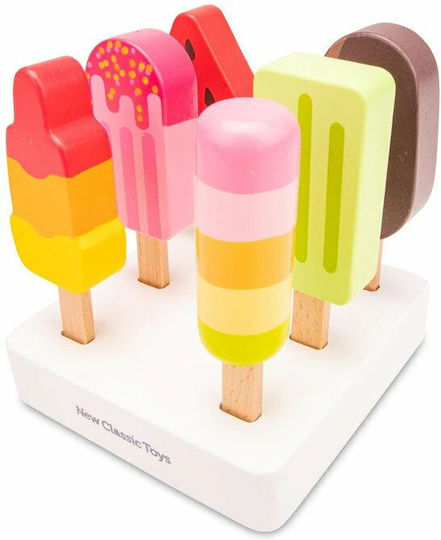 New Classic Toys Ice Lollies Made of Wood for 3+ Years 6pcs