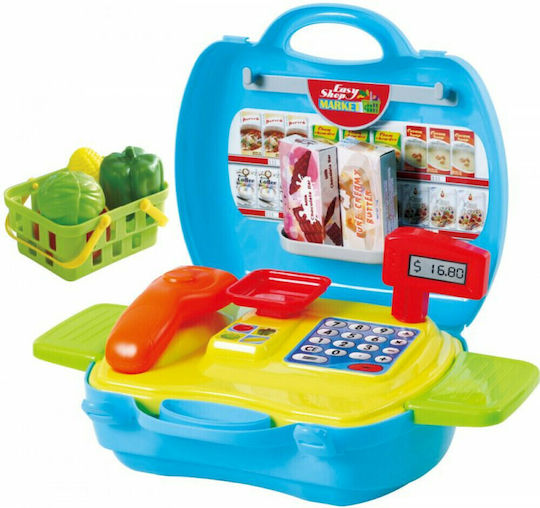 Playgo Playgo Portable Supermarket Set for 3+ Years 17 Pieces