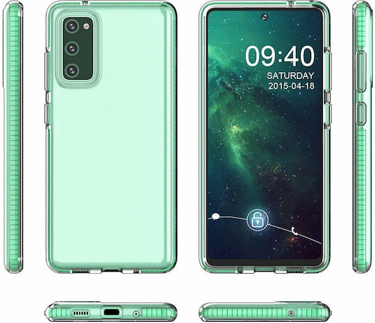 Hurtel Back Cover Σιλικόνης 1mm Τιρκουάζ (Galaxy S20 FE)