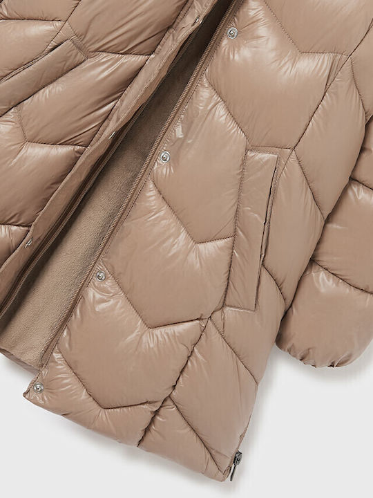Ecofriends Kids Parka Long Hooded Brown