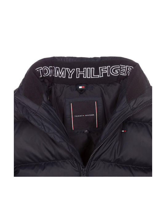 Kids' Quilted Jacket Short with Hood Blue Essential Down