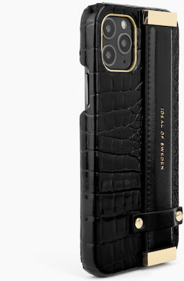 iDeal Of Sweden Statement Strap Handle Synthetic Leather Back Cover Neo Noir Croco (iPhone 11 Pro)