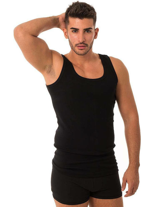Men's Undershirt Sleeveless in Black Color