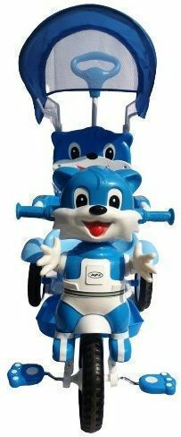 MG Toys Dog with Parental Handle for 18 Months Blue