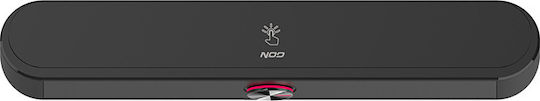 NOD Airglow Soundbar Ηχεία Υπολογιστή 2.0 με RGB Φωτισμό και Ισχύ 6W σε Μαύρο Χρώμα