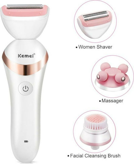 Kemei Σετ Αποτρίχωσης Epilator για Πρόσωπο & Σώμα KM-7203