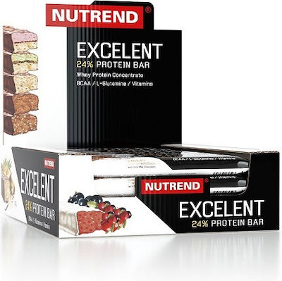 Nutrend Excelent Batoane cu 21gr Proteină & Aromă Nuci de ciocolată 18x85gr