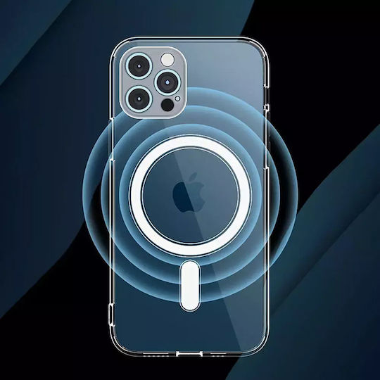 Clear Mag Задна корица Силикон Прозрачен (iPhone 13 mini)