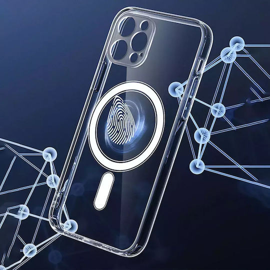 Clear Mag Задна корица Силикон Прозрачен (iPhone 13 mini)