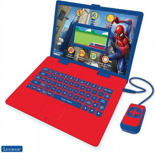Lexibook Spiderman Elektronisches Kinder Bildungs-Laptop/Tablet Für 4+ Jahre