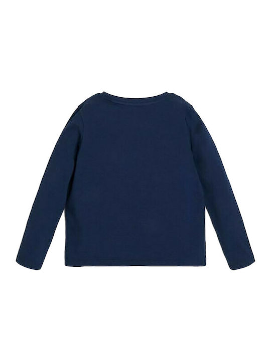 Guess Kids Blouse Long Sleeve Navy Blue