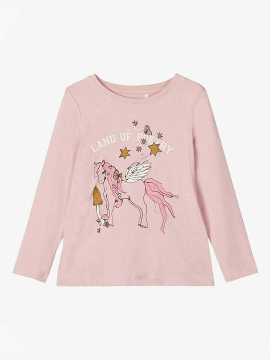 Name It Kids Long-sleeved Winter Top Pink