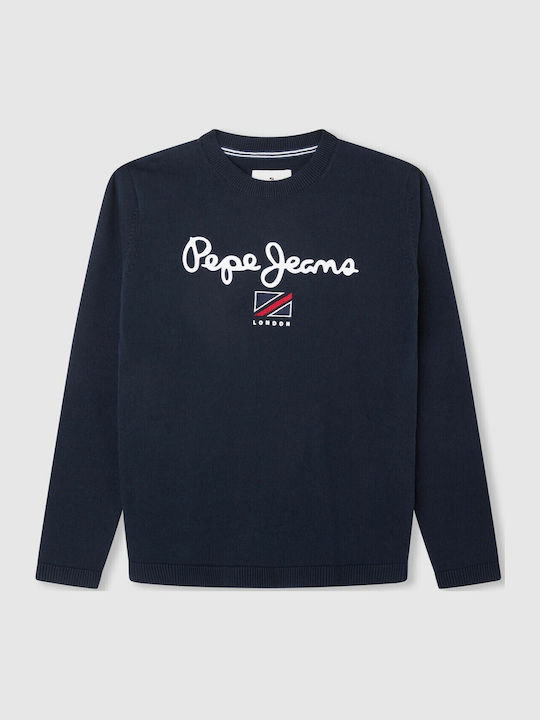 Kids' Sweater Long Sleeve Blue Larson